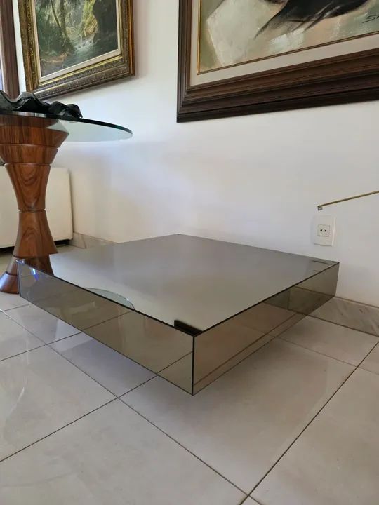 Mesa de Centro Espelhada Líder Interiores Em Perfeito Estado  - Foto 2