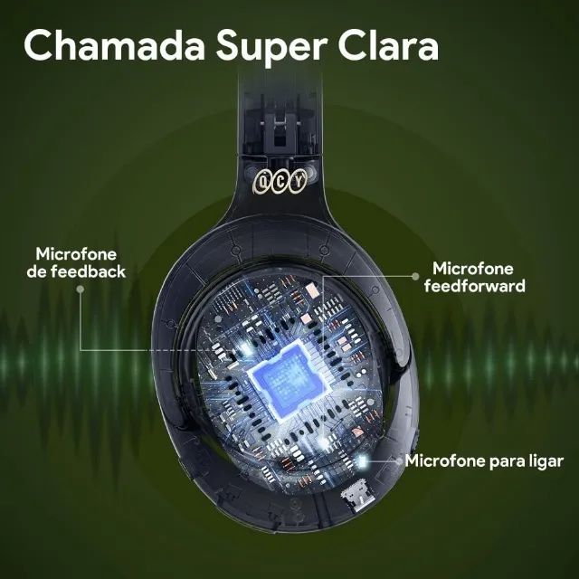 Fone QCY H3 Preto - Foto 5