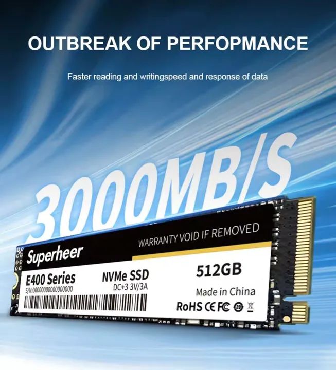 SSD NVMe Superheer E400 512GB 