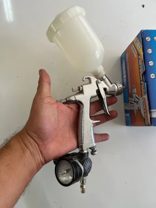 PISTOLA PARA PINTURA STEULA BC 77 - TIPO GRAVIDADE COM LEQUE - Foto 3