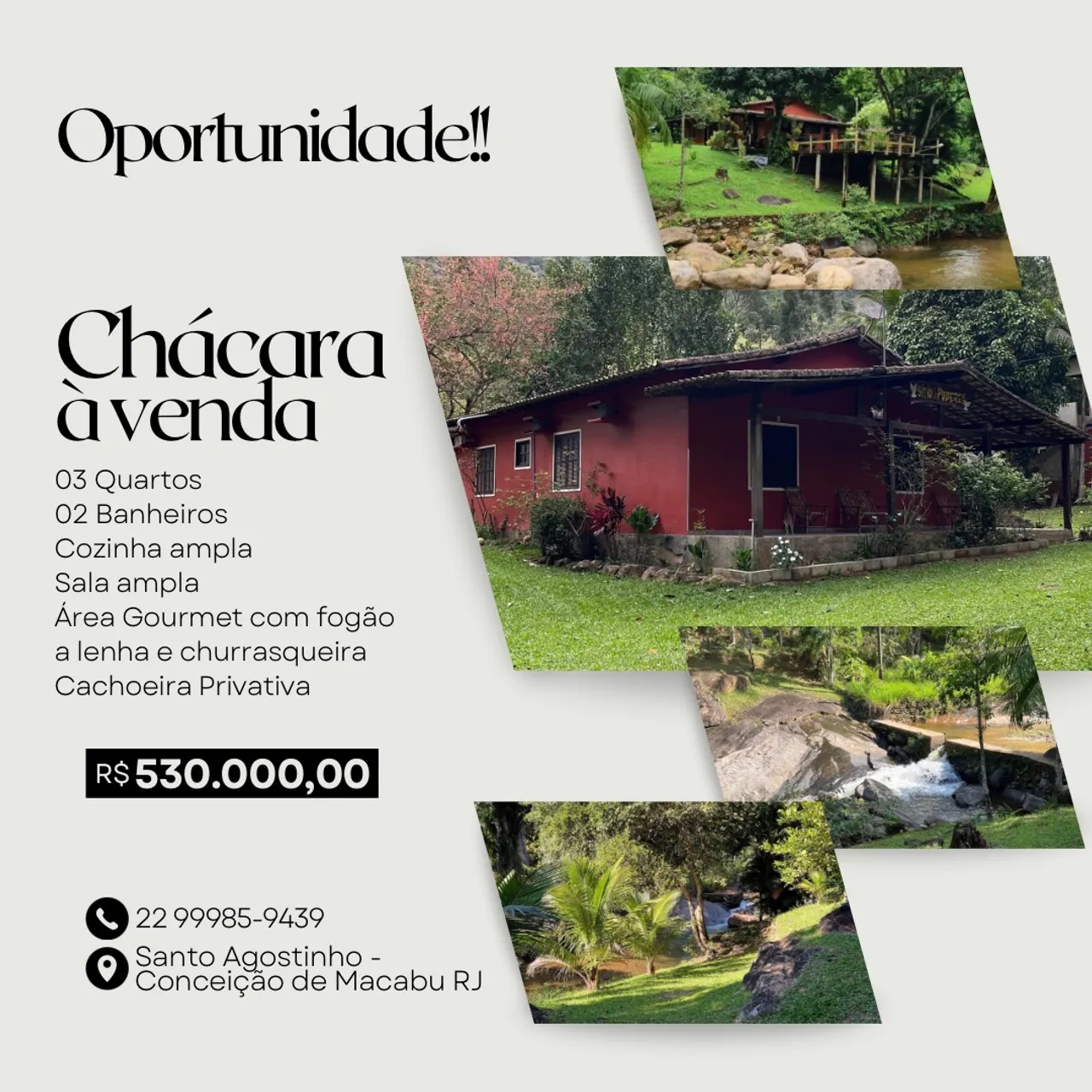 CHÁCARA A VENDA OPORTUNIDADE