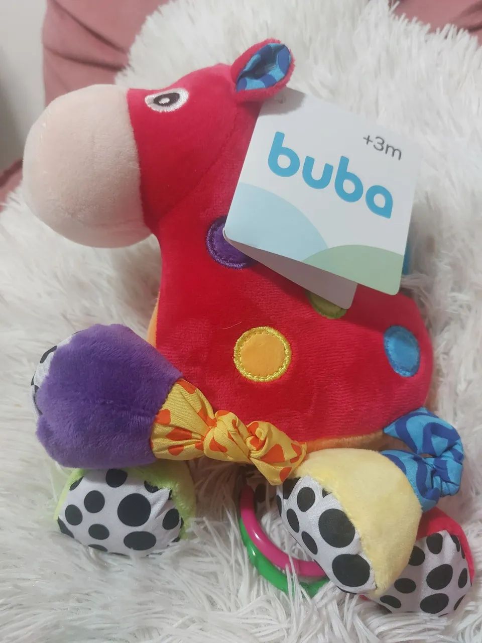 Girafa de Pelúcia com Atividades e Música - Foto 4