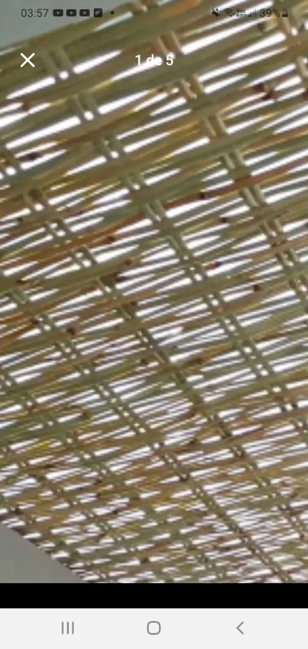 Teto de bambu para decoração