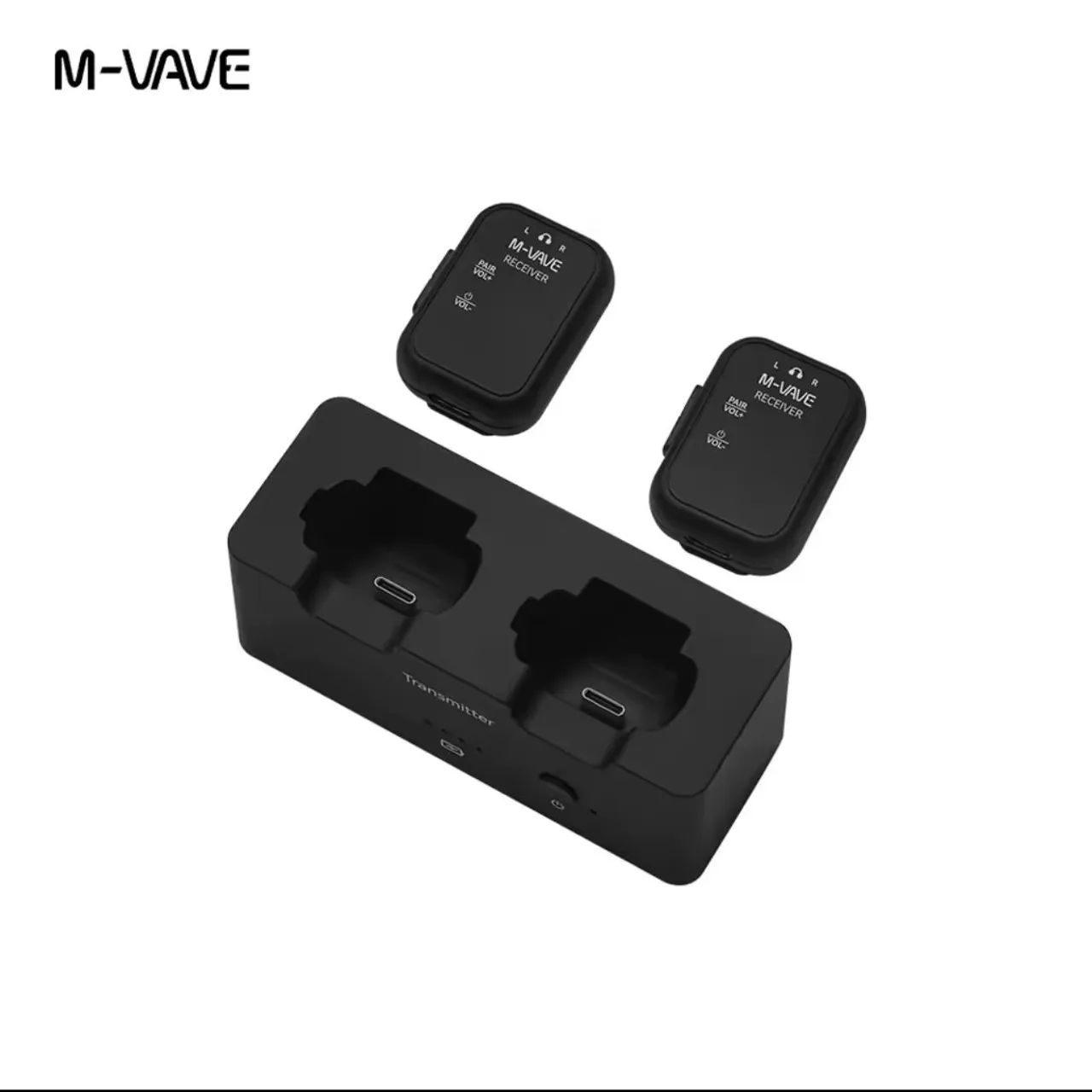 M-VAVE WP12 (SWS12) - Wireless In-Ear Monitor System (Transmitter + 2 Receivers)64297331175683121