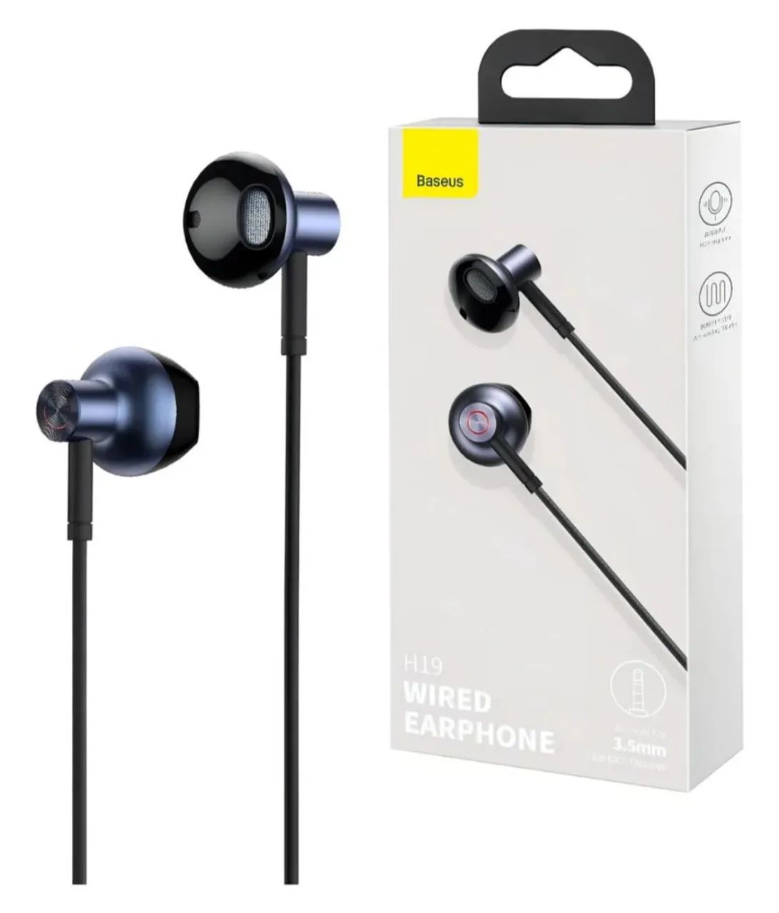 Fone de Ouvido com fio Baseus H19 - Foto 4