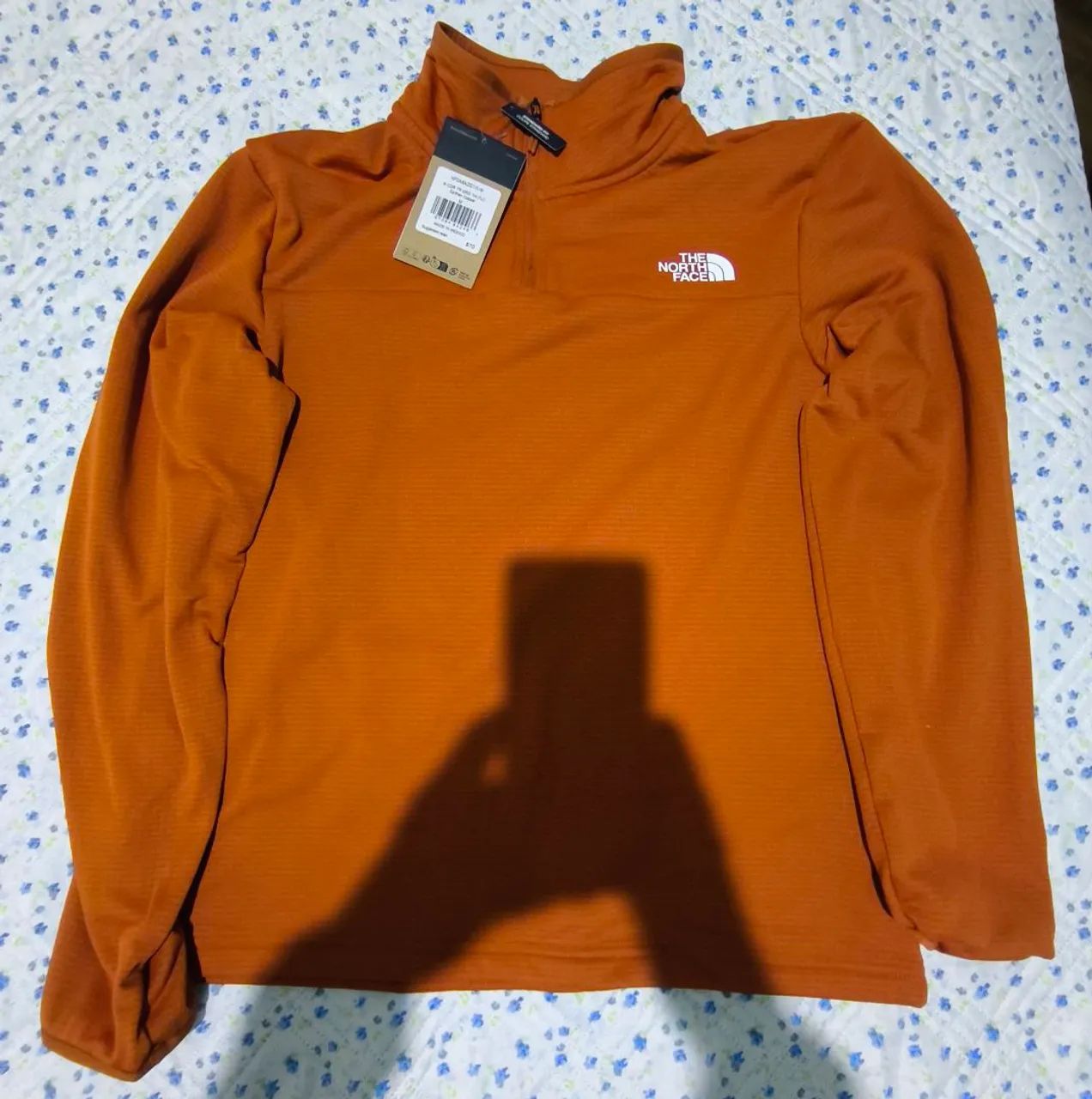 Blusa de Fleece The North Face Laranja modelo cedar trail 1/4 zip