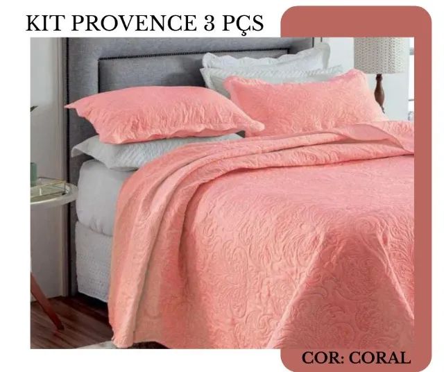 Kit Colcha Casal Normal 03 peças - Entrego
