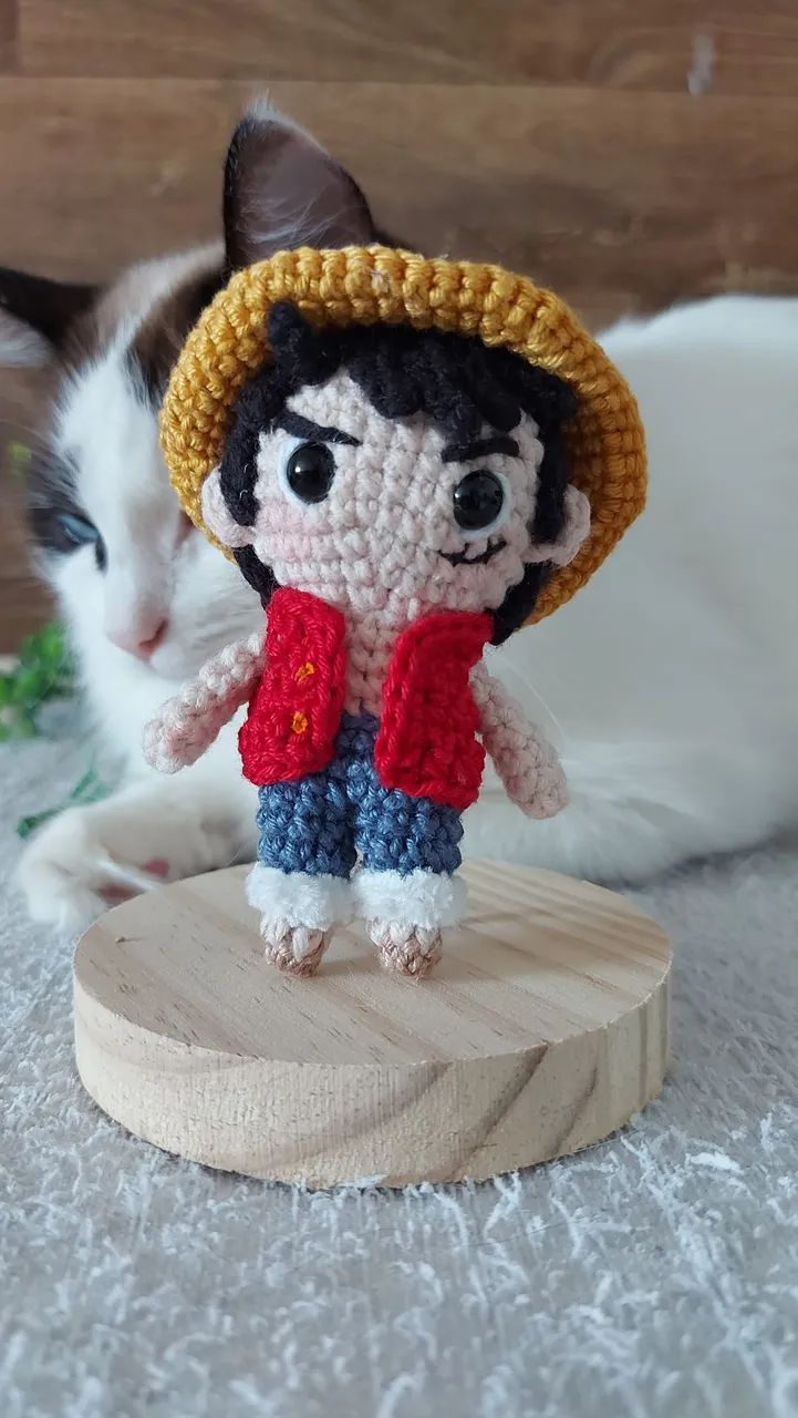 Luffy Amigurumi - One Piece - Foto 2