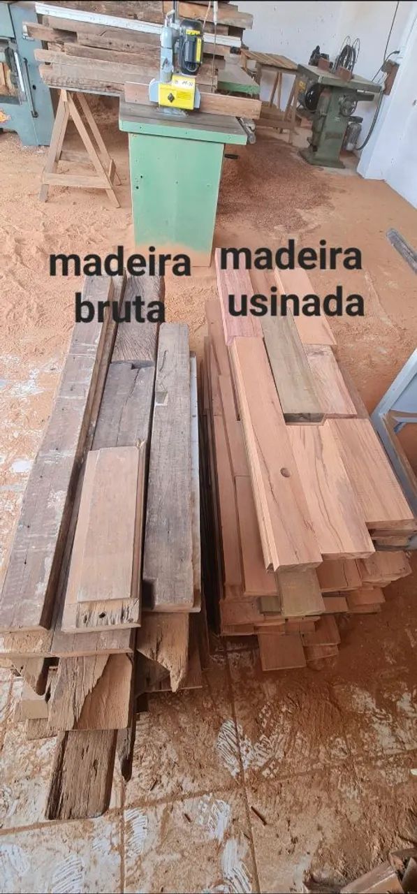 Faço serviço de usinagem e corte em madeira de demolição ou nova!