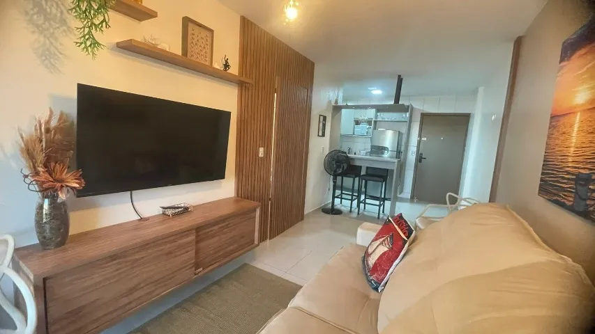 Disponível, qto/sala mobiliado, c/ varanda, 3a quadra praia, ligue 9 9 9 8 8 - 6 2 6 7