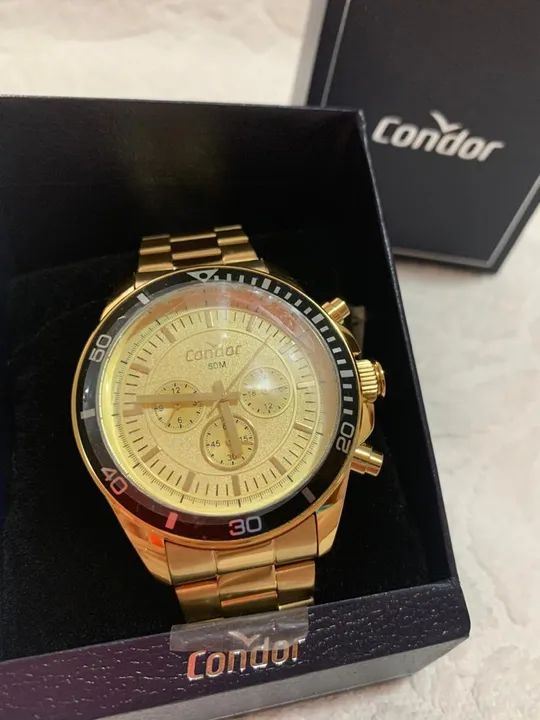 Relógios Michael Kors Dourado Feminino e Condor Masculino  - Foto 5