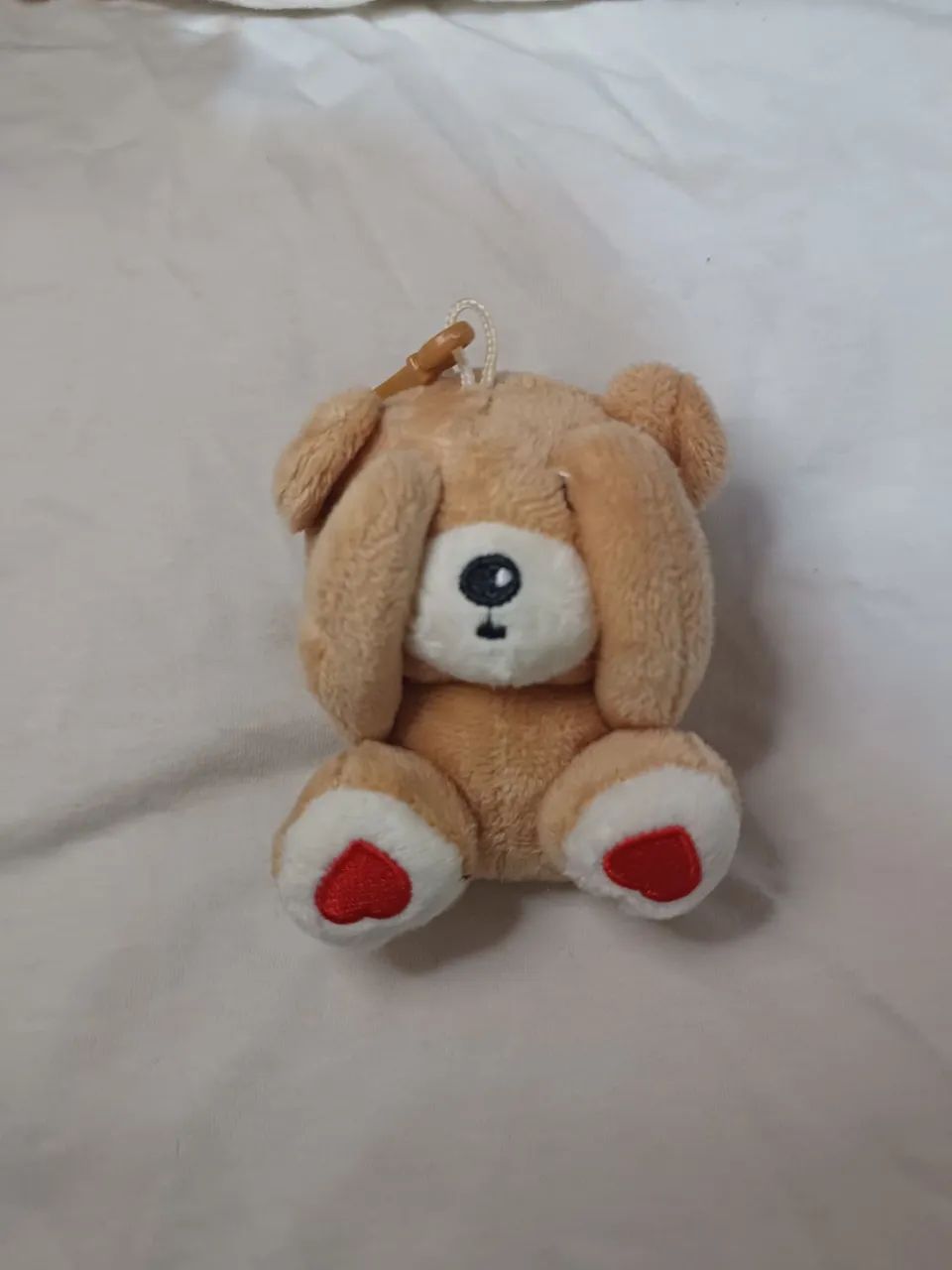 Chaveiro Ursinho de pelúcia com coração - Foto 2