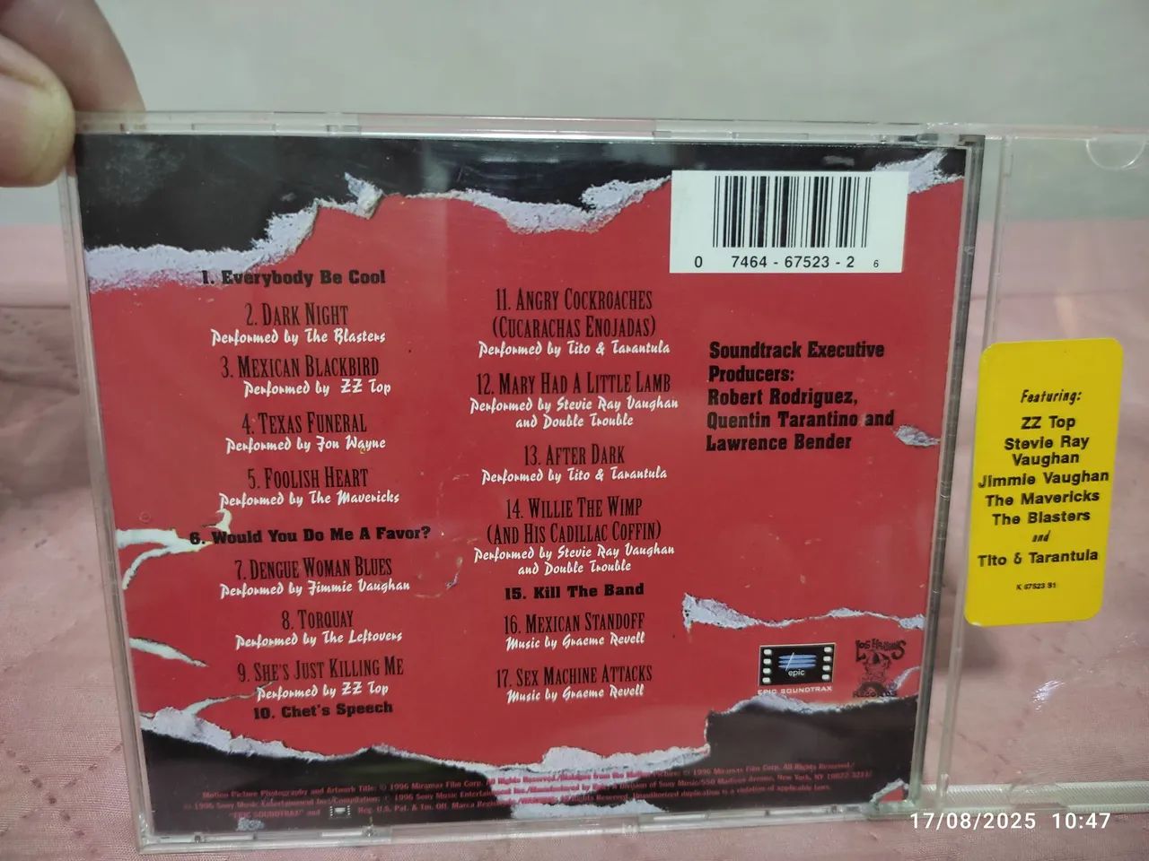 Um drink no Inferno -From Dusk Till Dawn - cd importado Trilha Sonora   - Foto 5