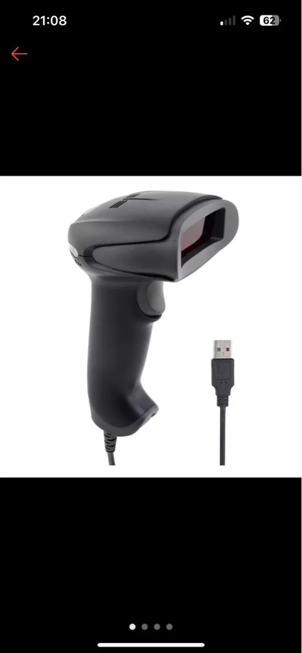 Leitor de Código de Barras USB 