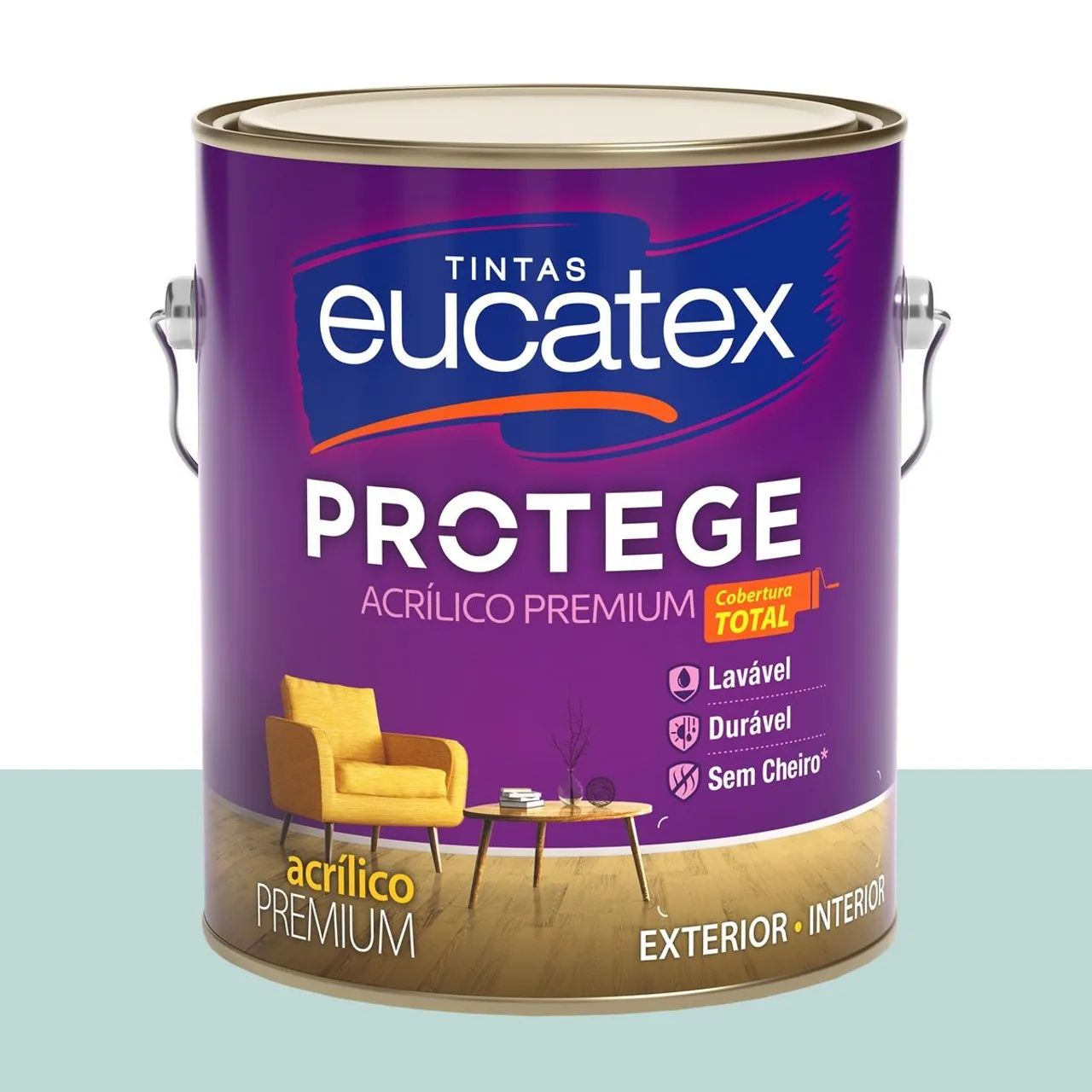 Tinta Acrílica Acetinada Eucatex Mar Calmo 3,2 L