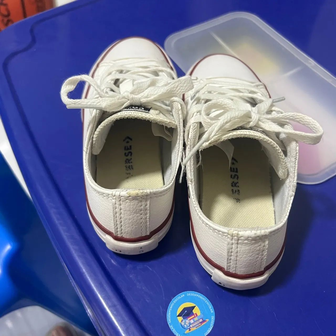 Tênis Converse Infantil Branco - Foto 3