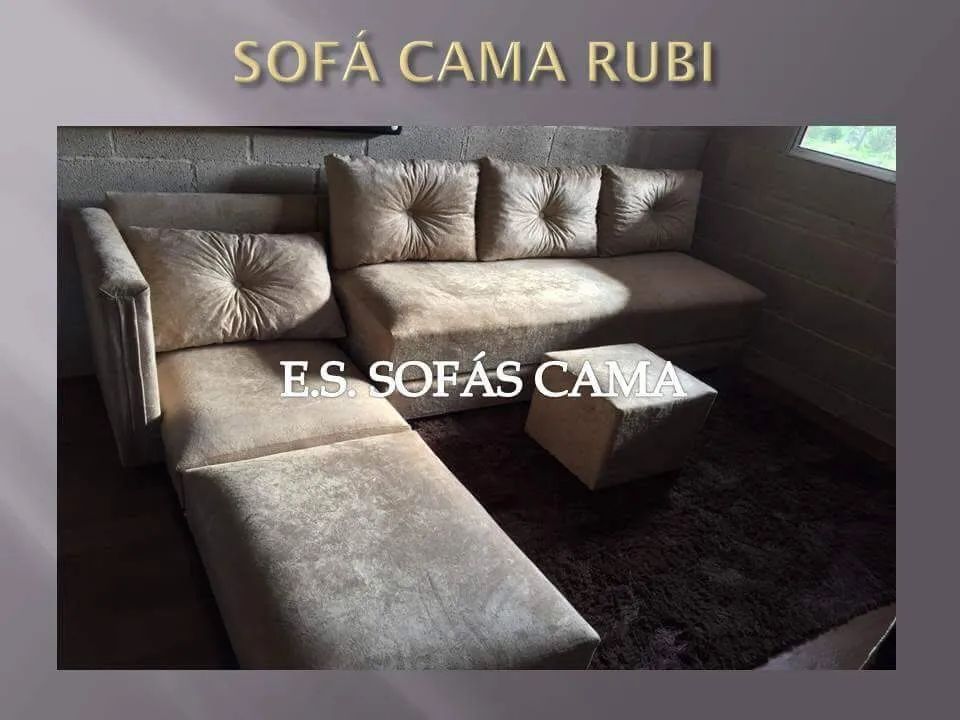Sofá Cama Rubi - Novo em várias cores  - Foto 4