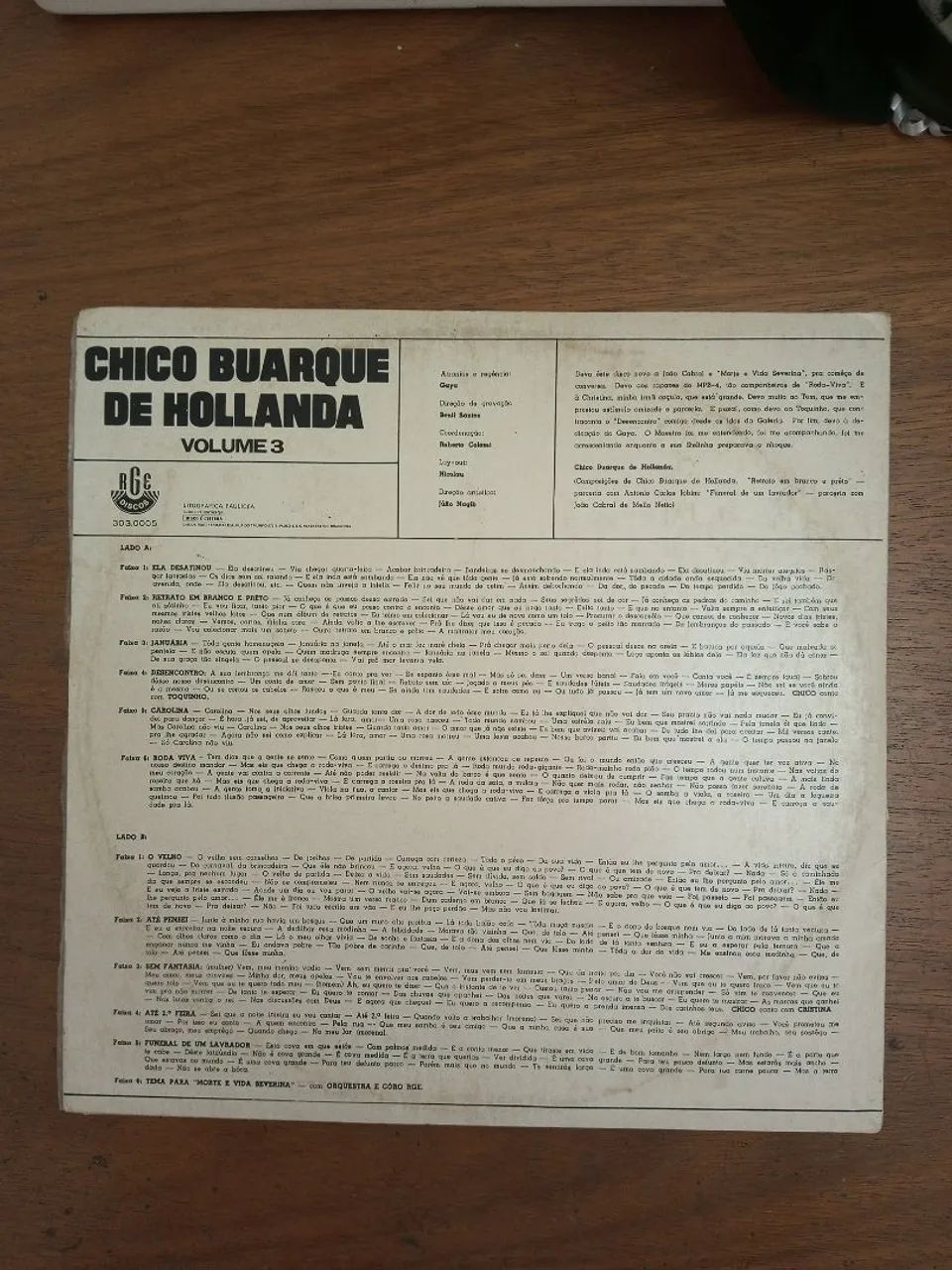 **PraSair** LP Chico Buarque - Volume 3 (otimo estado) - Foto 3