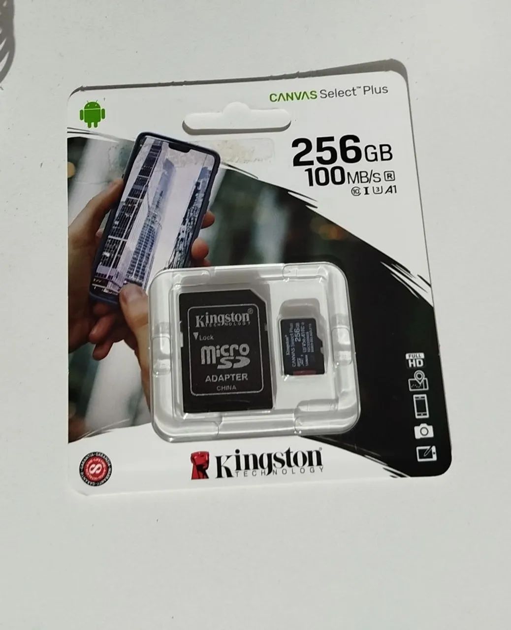 Cartão de memória 256 GB Classe 10 Kingston Canvas
