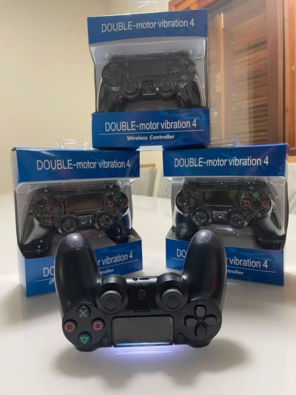 Controle Sem Fio Compatível com PS4 | Bluetooth + Vibração