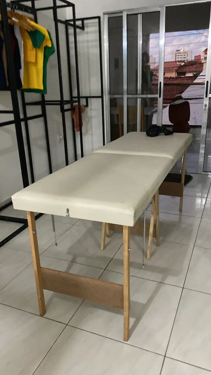 Maca com Rodinhas Dobrável Suporta 200kg Portátil Conforto - Foto 2