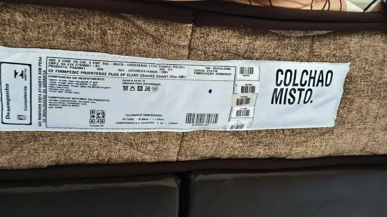 Cama Box + Colchão Probel 2,03 × 1,93 - Excelente Estado de conservação. - Foto 3