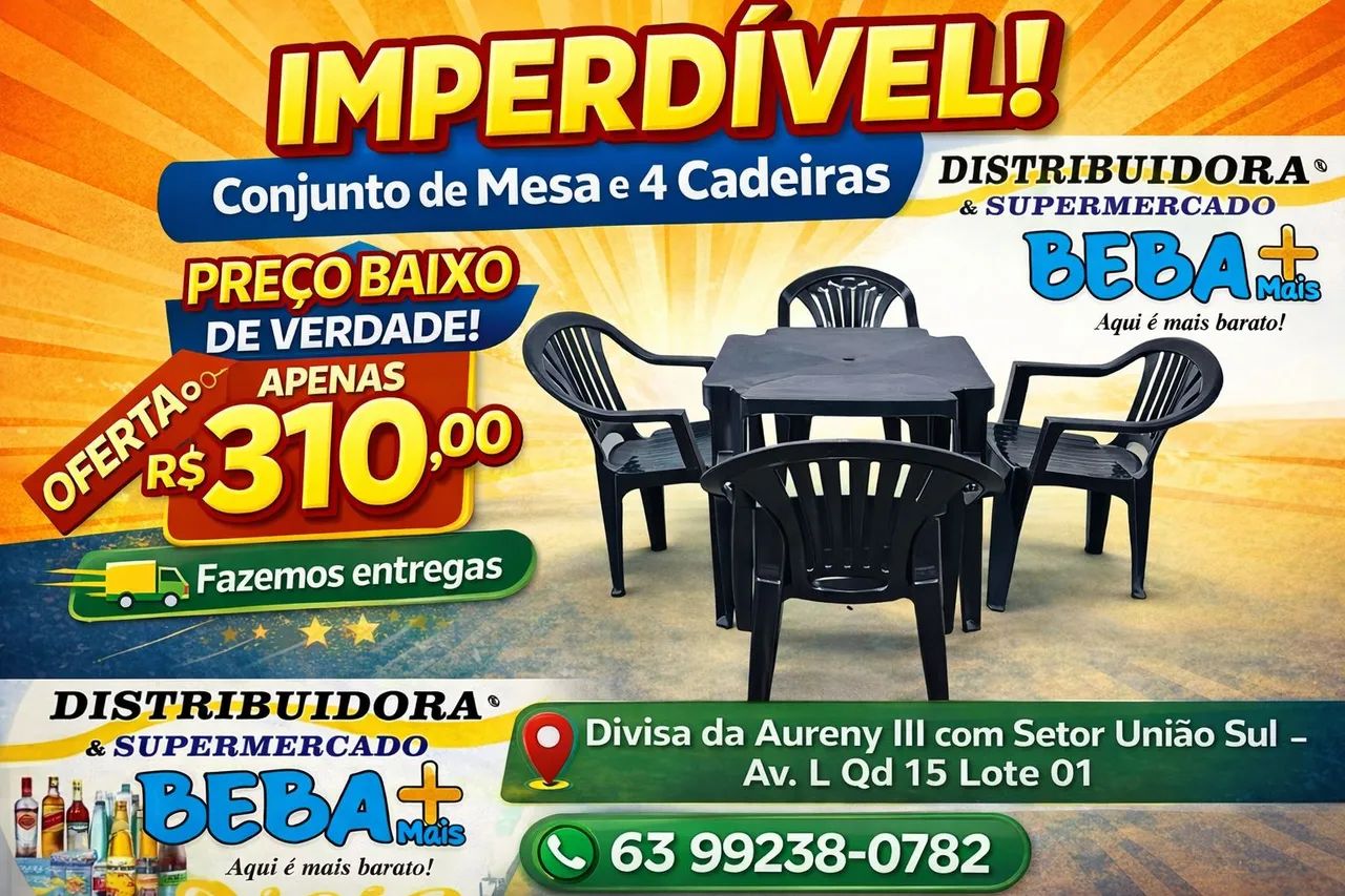 Vendo kit de mesas e cadeiras com encosto. - Foto 2