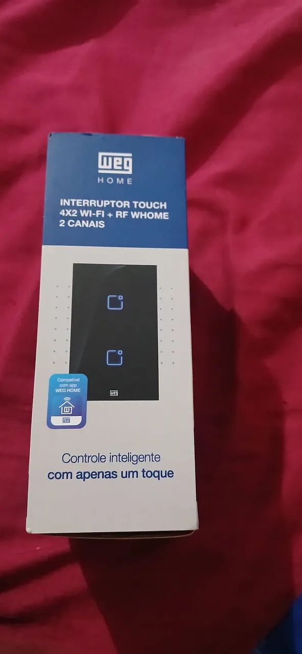 Interruptor Touch Wi-Fi 4x2 WEG 2 Canais RF Smart - Foto 4