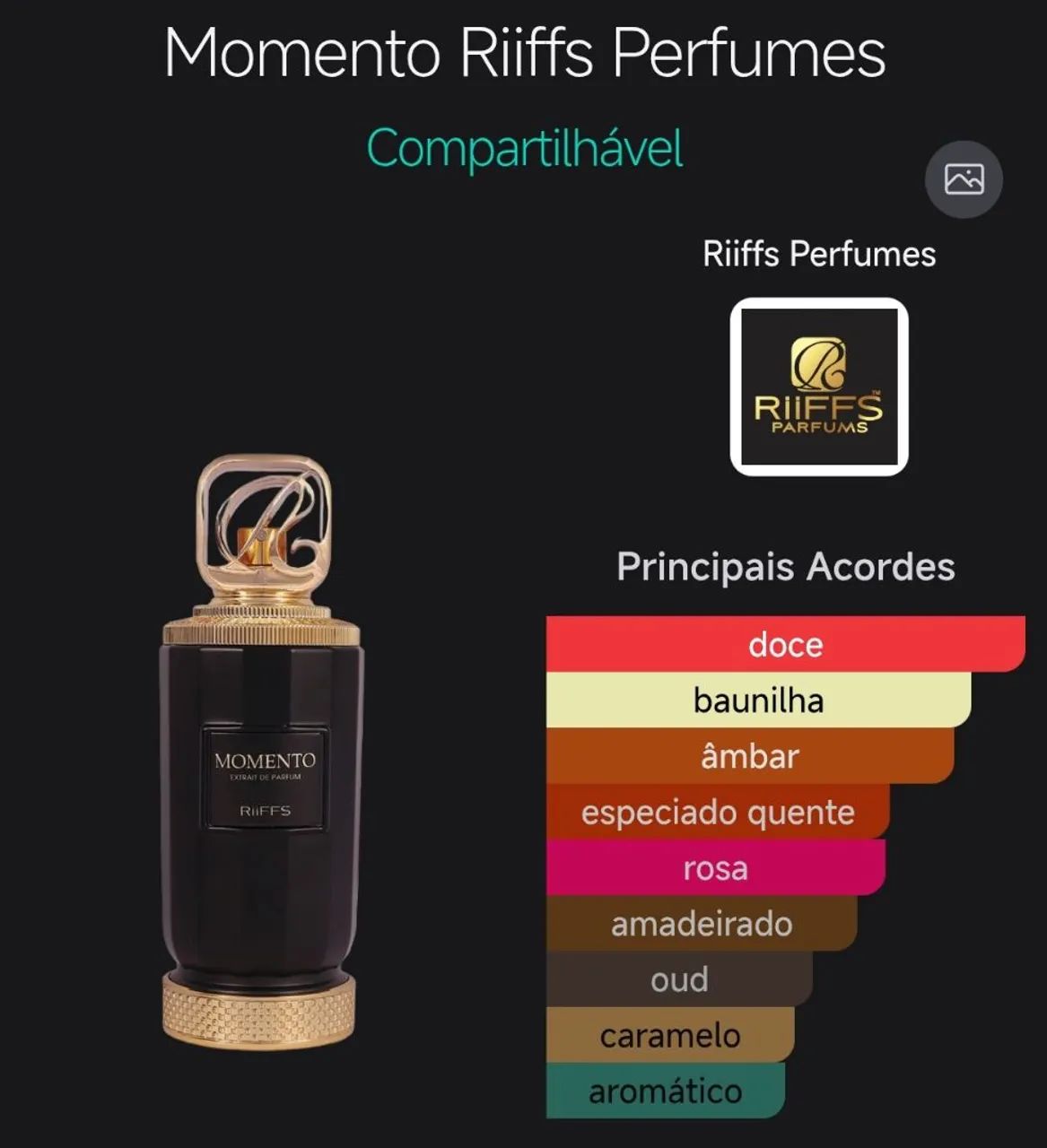 Perfume Árabe Riiffs Momento (Arabians Tonka) - Foto 3