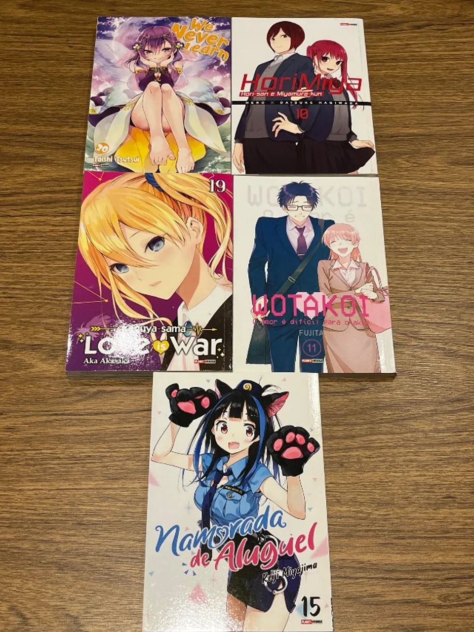 Mangás de Romance e Anime | Kit com 5 volumes | Panini