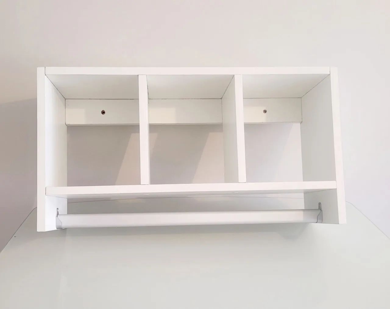 Cabideiro de parede em MDF Branco. - Foto 4