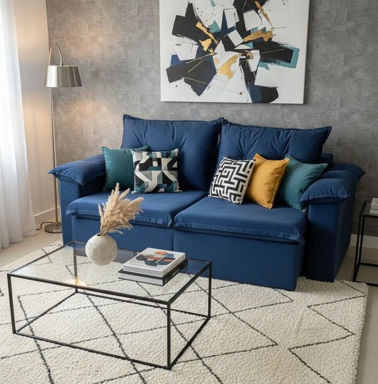 Sofá Retrátil Texas Luxo 1.80m 