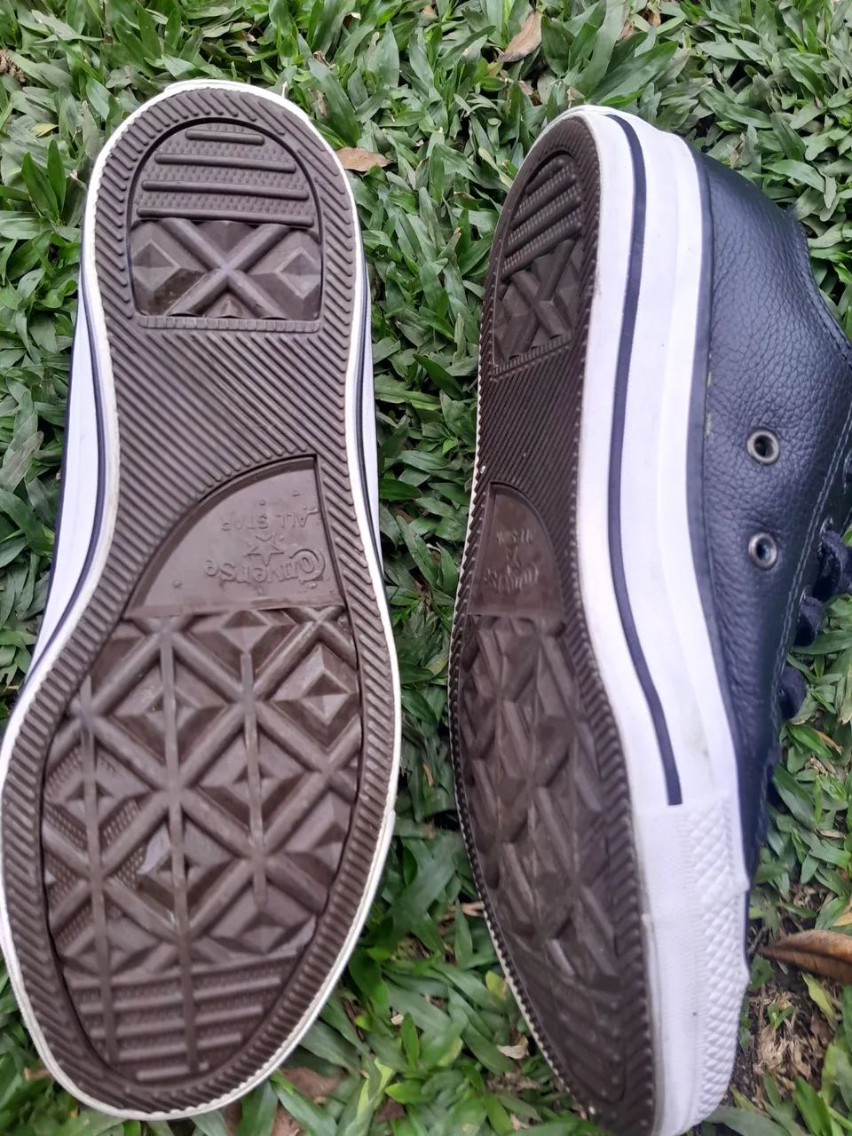 Tenis all star couro usado 2x - Foto 4