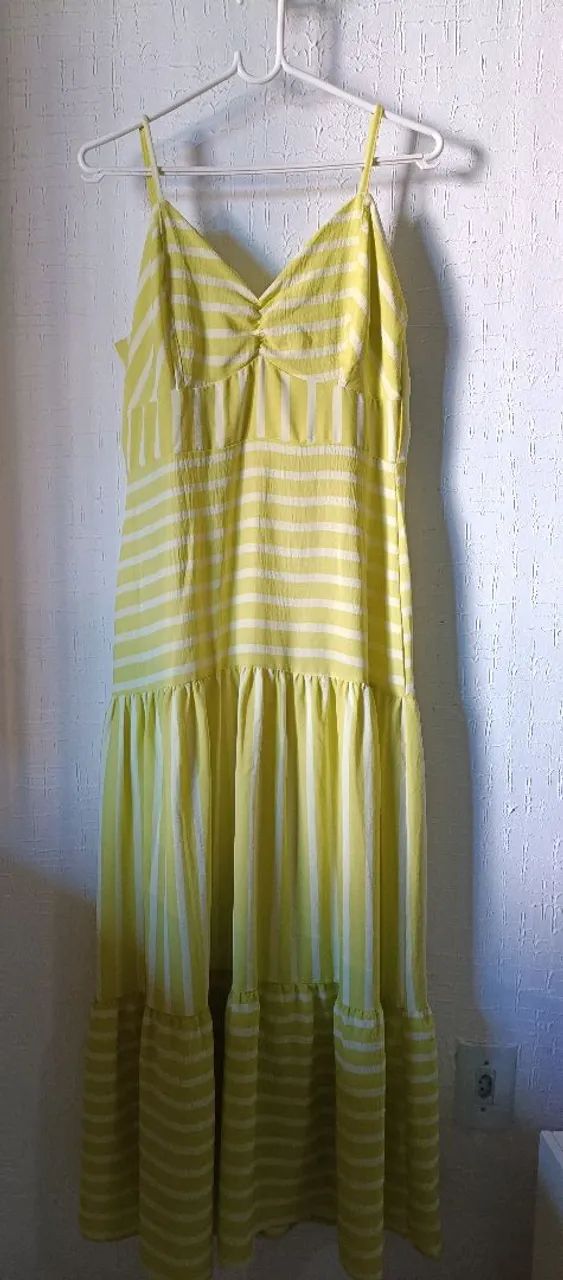 Vestido longo verde