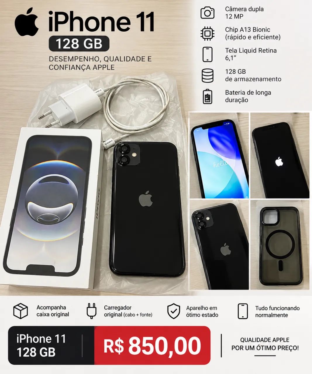 iPhone 11 128Gb - Foto 3
