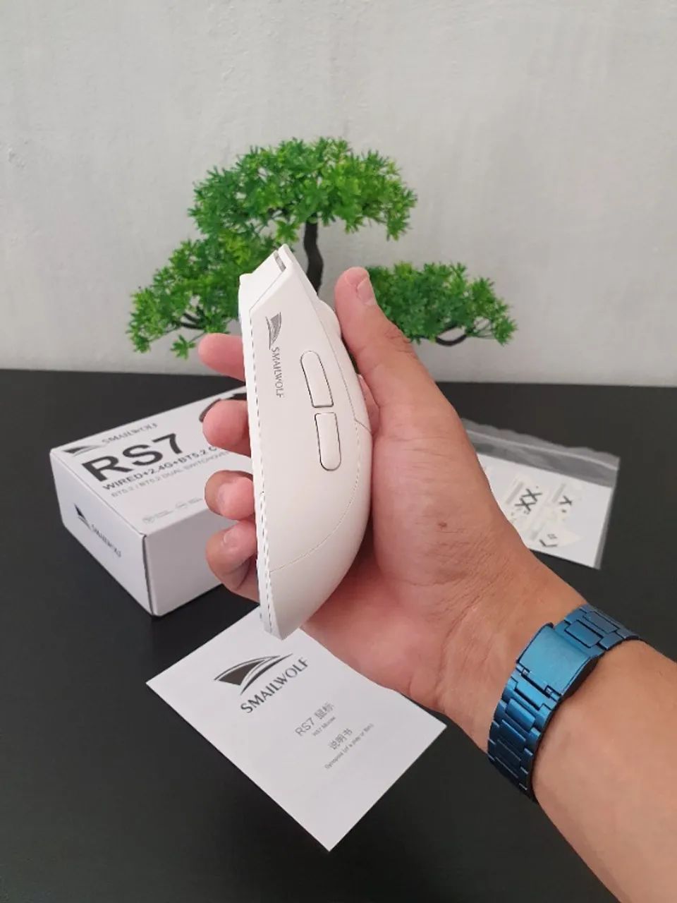 Mouse SMAILWOLF RS7 Gamer 20.000 DPI Tri-Mode - Foto 3