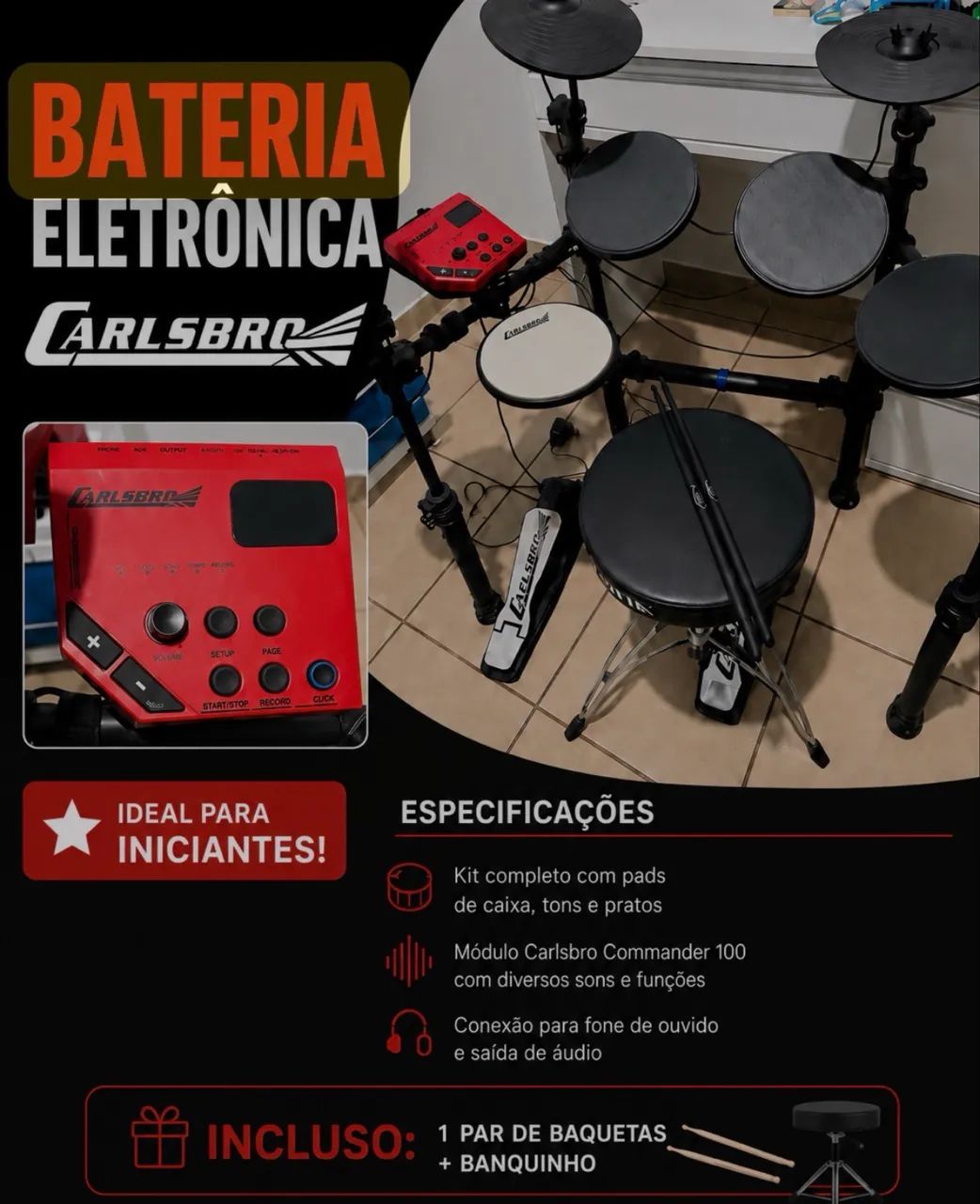 Bateria Eletrônica  - Foto 4