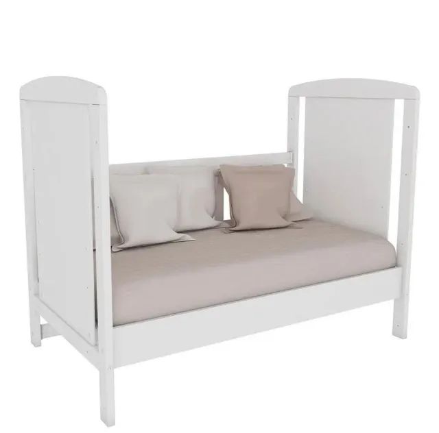 Berço Americano 3 em 1 Mini Cama Branco Peroba - Foto 4