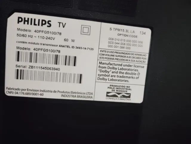 Tv Philips LED 40 polegadas - Foto 5
