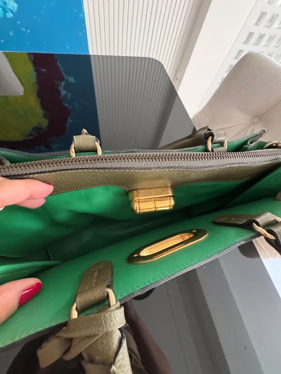 Bolsa de couro marca de luxo - Foto 3