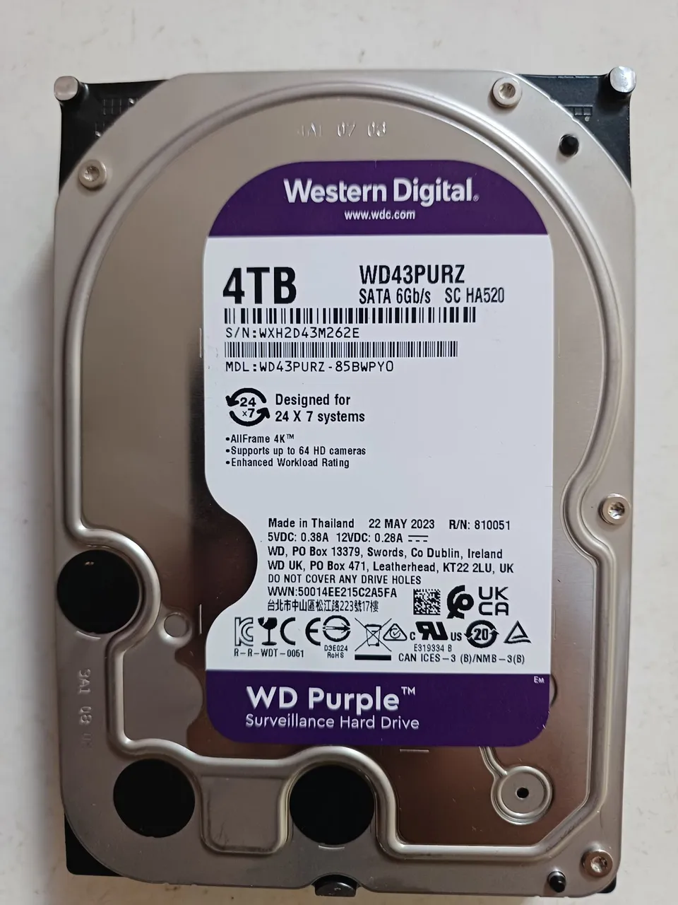 4 hds wd 4tb Purple cftv dvr nvr - Armazenamento - Feitosa, Maceió