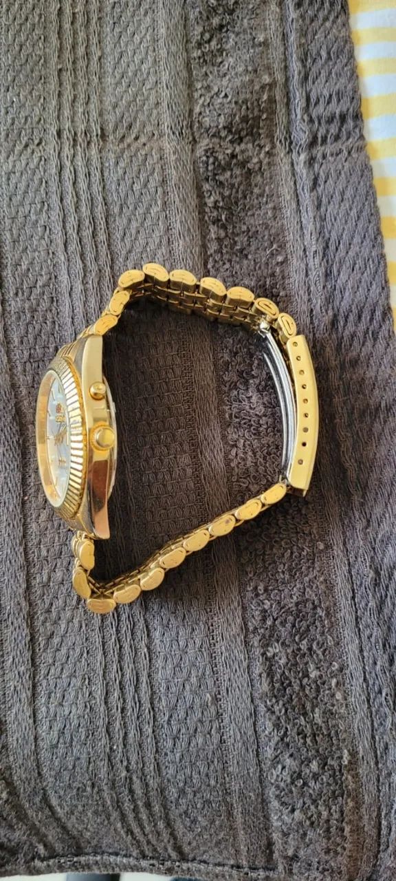Relógio Orient Automático dourado todo original - Foto 4