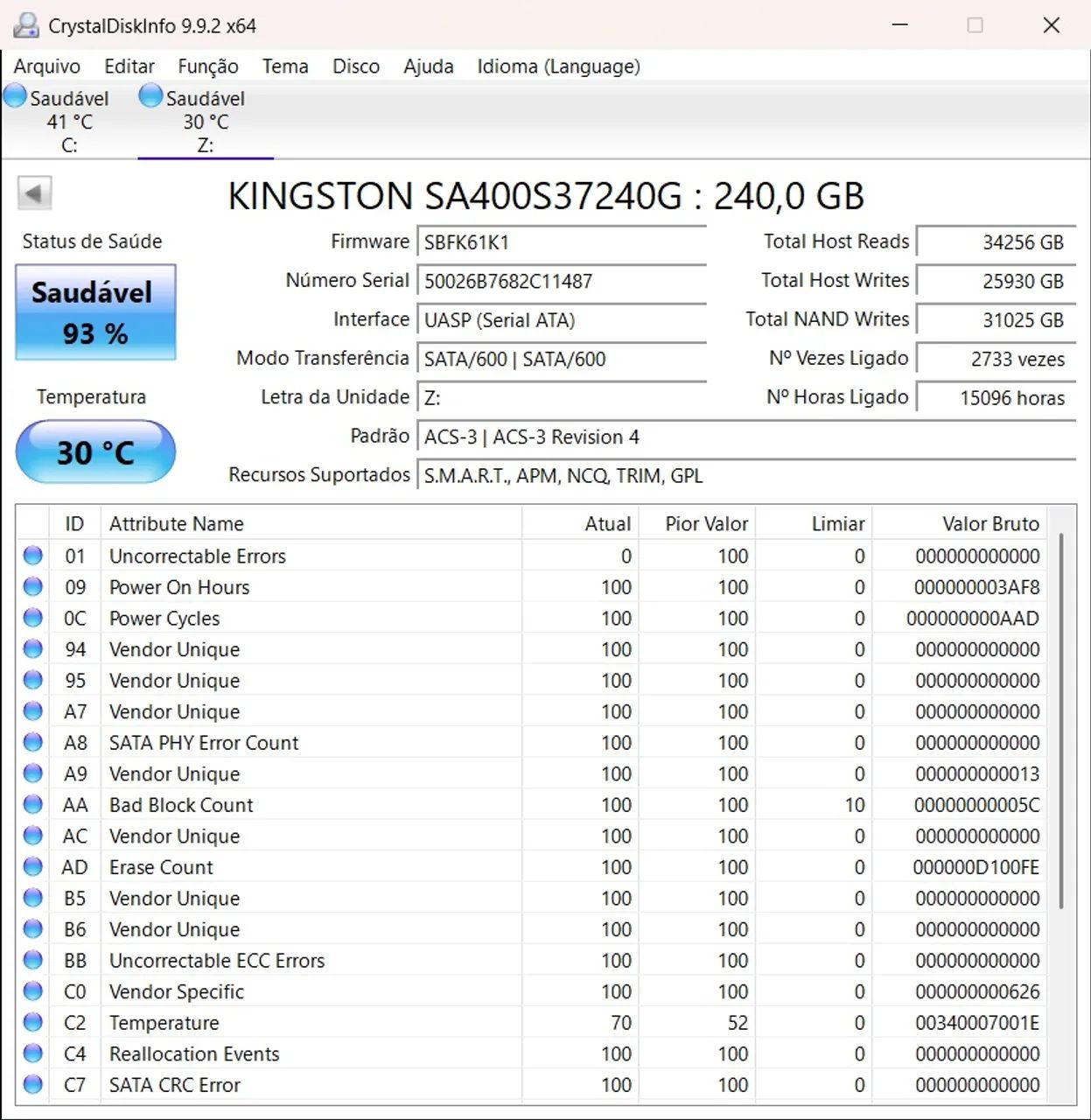 SSD Kingston 240 GB sata - Foto 3