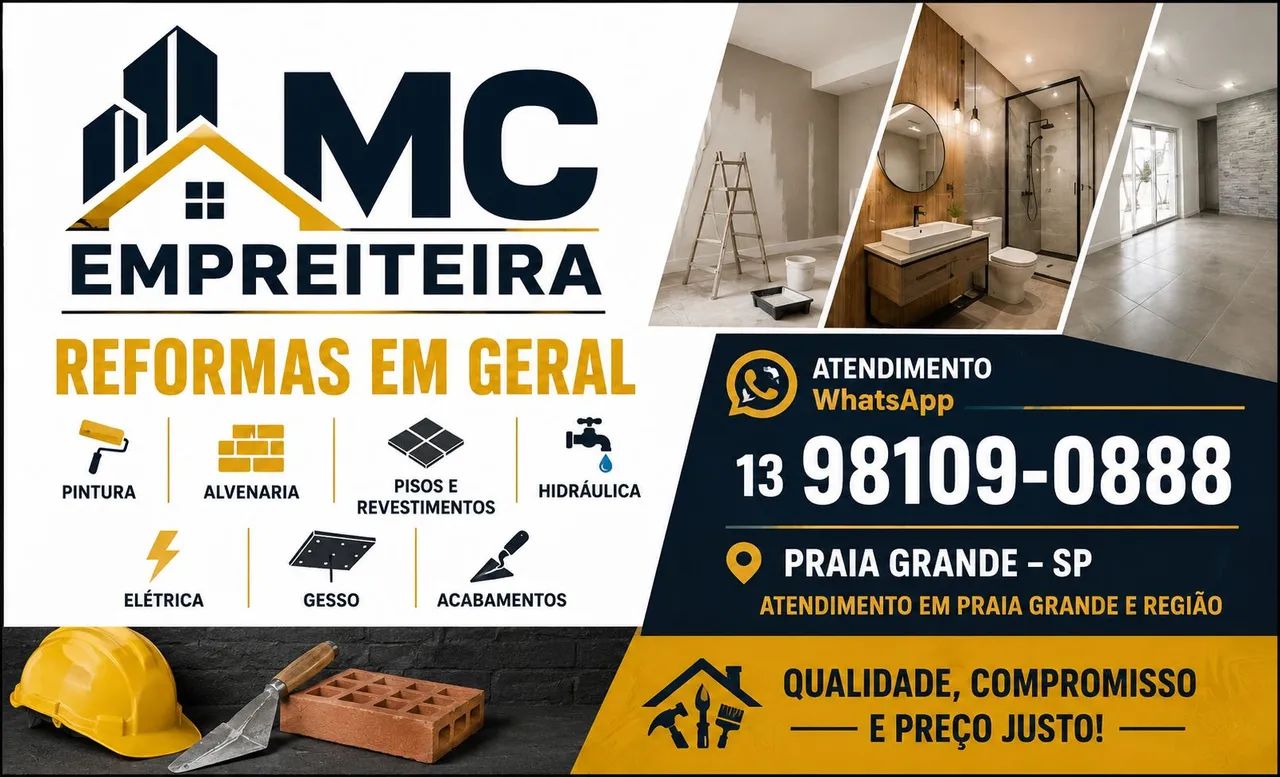 MC EMPREITEIRA | Reformas e Construções na Baixada Santista