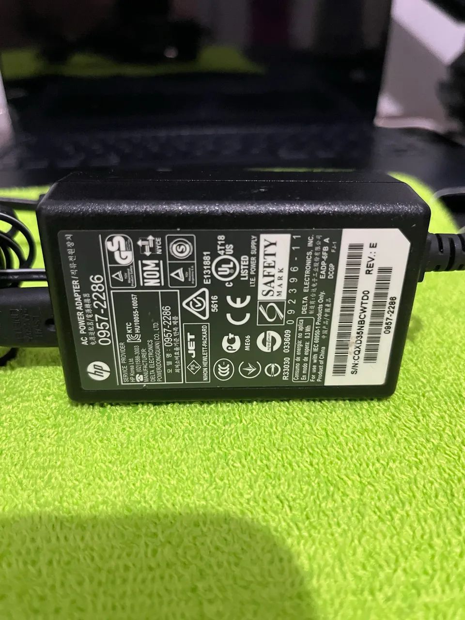 Fonte para impressora 30v HP Plug Roxo + Cabo Energia - Foto 2