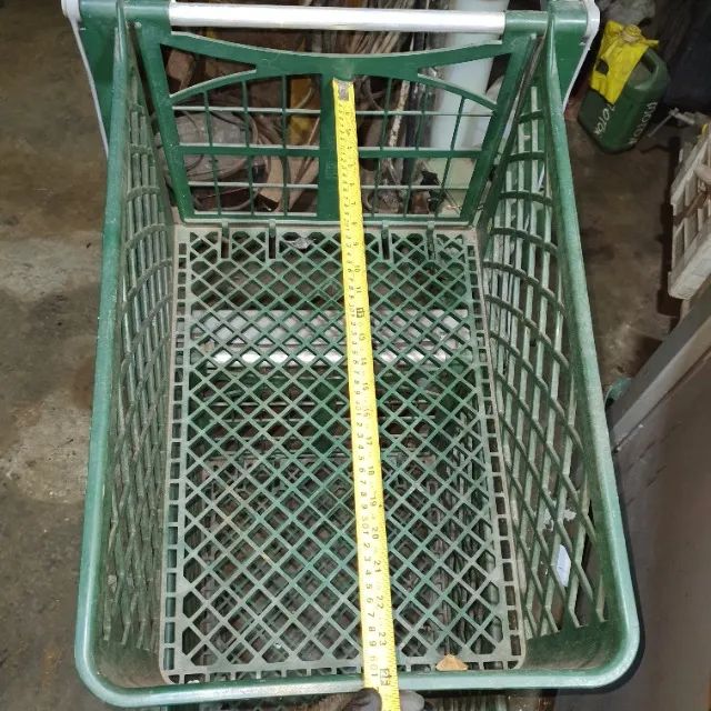 Carrinho de Supermercado Duplo Cesto Usado - Foto 4