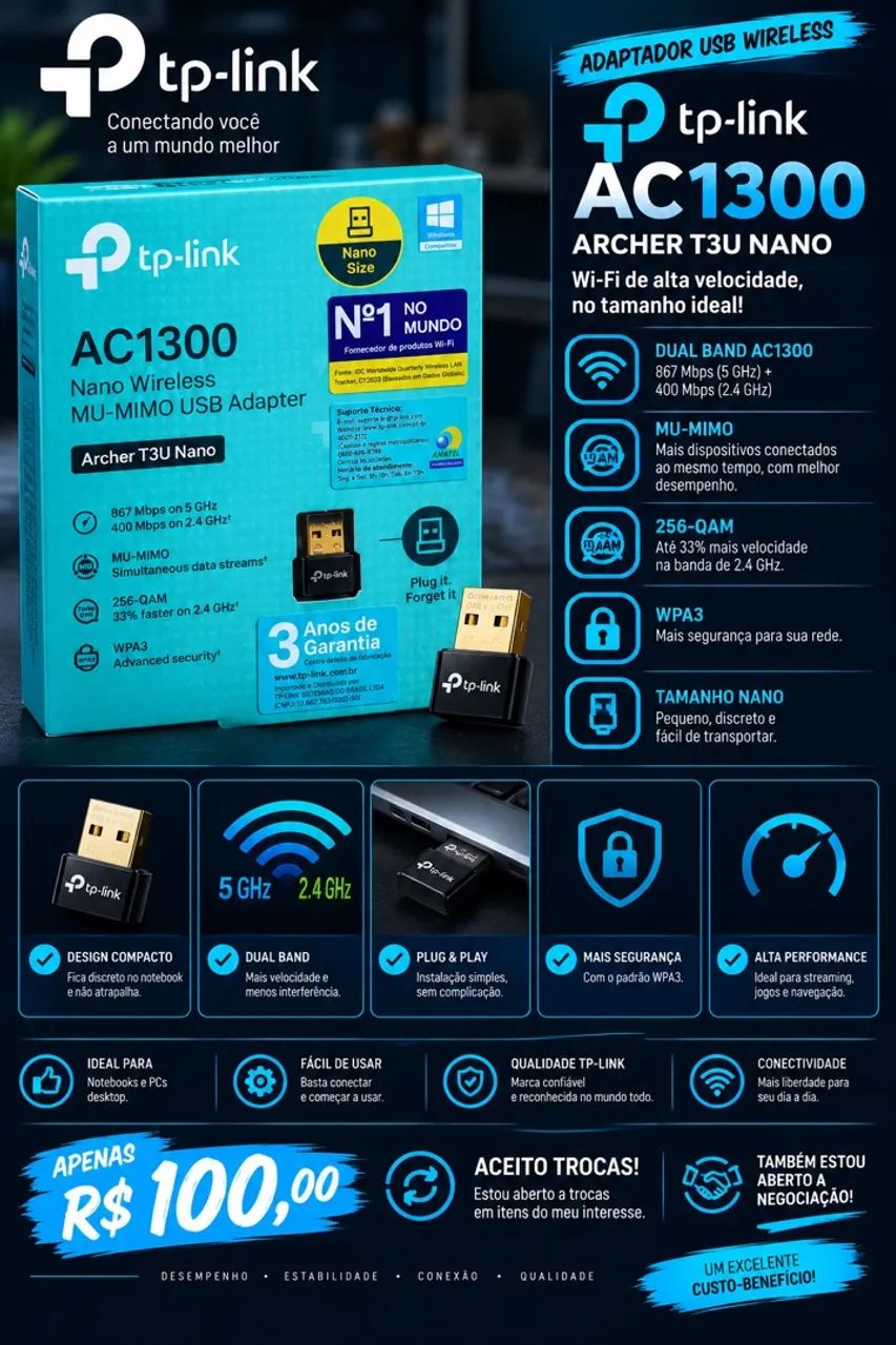 Adaptador Wi-Fi TP-link
