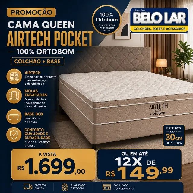 Cama Airtech Pocket Queen