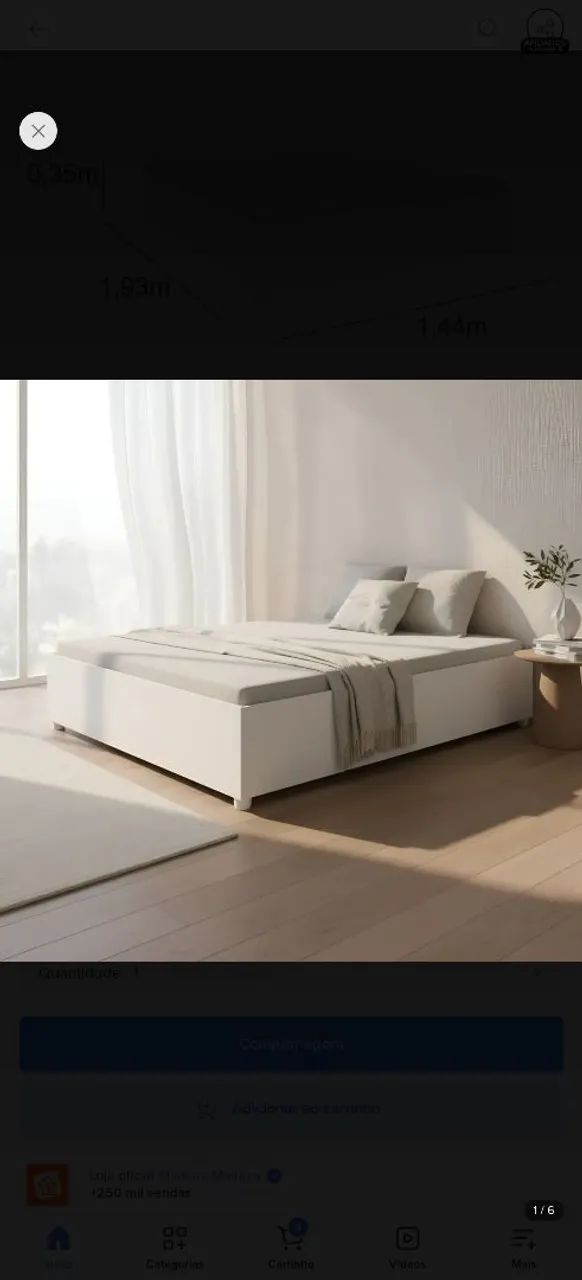 Cama Casal Madeira
