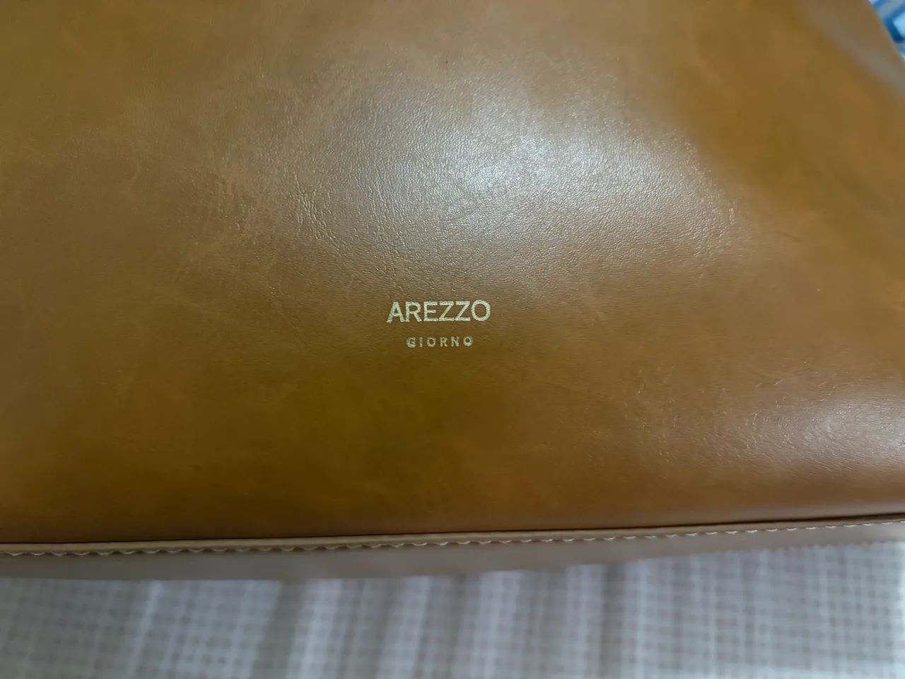 Bolsa de Couro Napa Veneza Arezzo - Foto 2